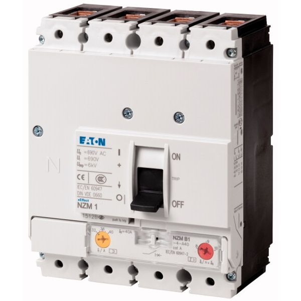 Circuit-breaker 4 pole, 100A image 1