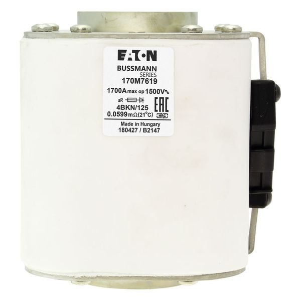 Fuse-link, high speed, 1700 A, AC 1500 V, size 4, 120 x 105 x 125 mm, aR, IEC, single indicator image 7