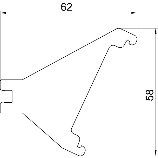 GAD SB Stabiliser plate for Design duct 62x58x2 image 2