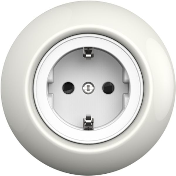 Renova - single socket outlet - 2P + E - 16 A - 250 V - white BP image 3
