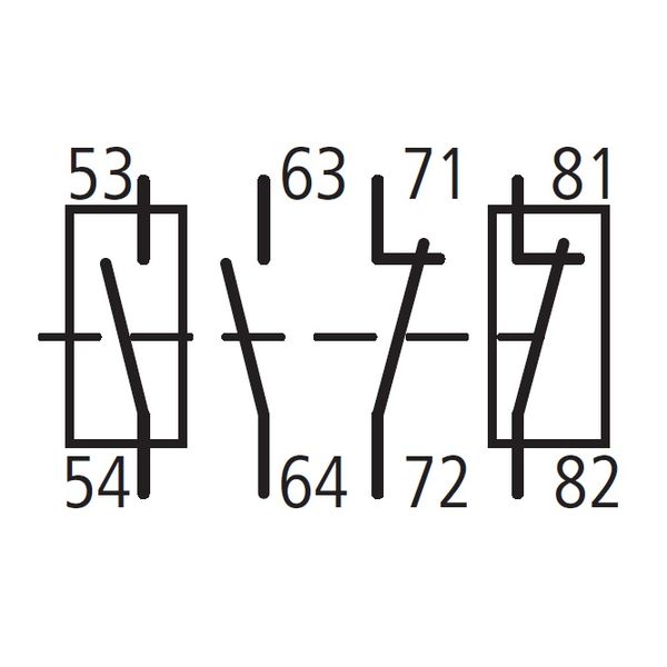 Aux contact for aux.contacter, 2 NO + 2 NC , 1 NO + 1 NC msw image 2