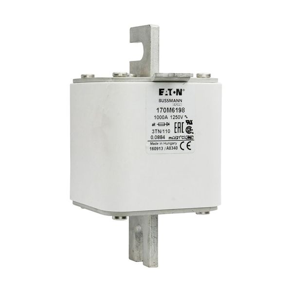 Fuse-link, high speed, 1000 A, AC 1250 V, size 3, 76 x 90 x 139 mm, aR, DIN, IEC, type T indicator image 11