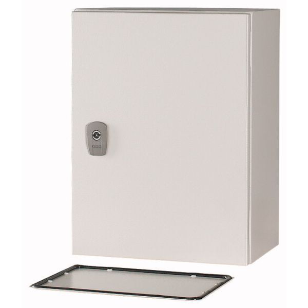 Wall enclosure with mounting plate, HxWxD=400x300x200mm image 2