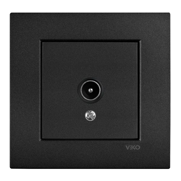 Novella-Trenda Black TV Socket Transitive (8-12-dB) image 1