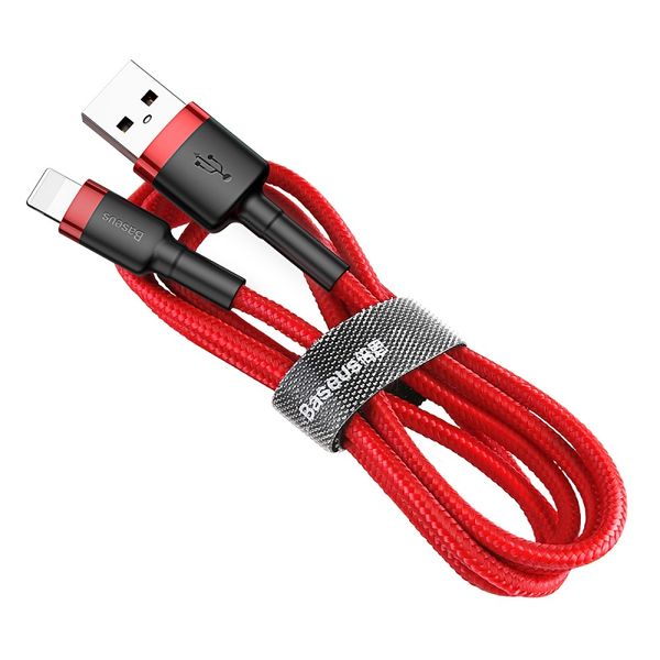 Cable USB A plug - IP Lightning plug 2.0m Cafule red+red BASEUS image 3