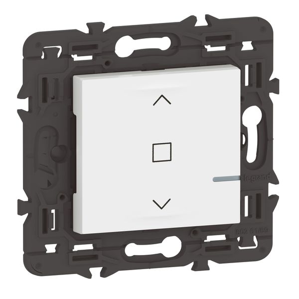 Double switch connected with neutral Mosaic with Netatmo 2x250W all lamps - white without plate image 1