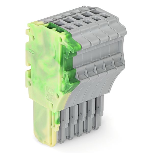 1-conductor female connector Push-in CAGE CLAMP® 1.5 mm² green-yellow/ image 1