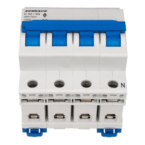 Miniature Circuit Breaker (MCB) AMPARO 10kA, C 32A, 3+N image 2