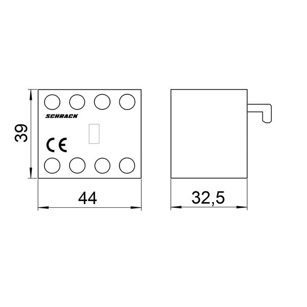 Auxiliary contact front-type for CUBICO, 2NO+2NC image 3