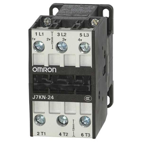 Contactor, 3-pole, 24A/11kW AC-3 (50A AC1), 24 VDC image 1