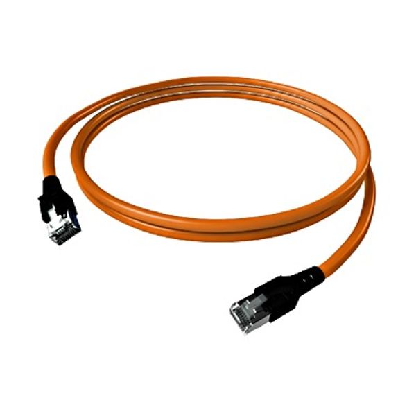 SolidCon Patch Cord, Cat.6a, AWG23, Shielded, orange, 2m image 1