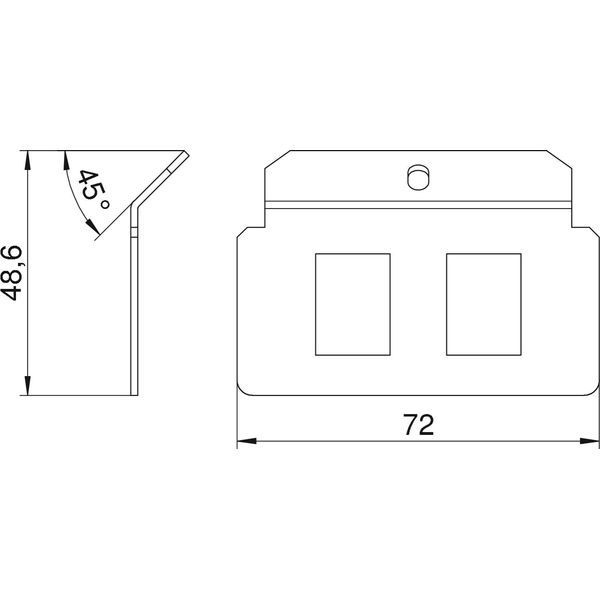 MTM 2A Support plate with 2x hole pattern Type A image 2