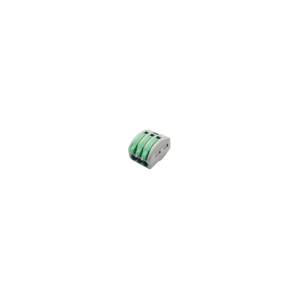 Spring.Clamp terminal block FJ 3.poles 4mm2 for junction boxes image 1