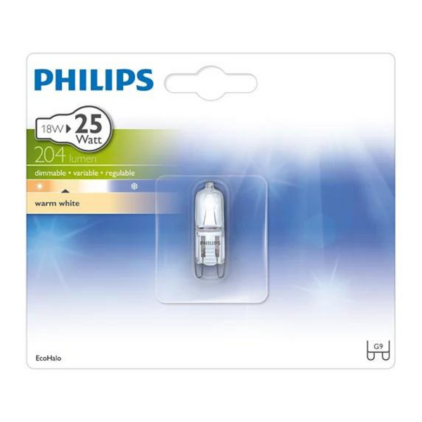 Halogen lamp Philips MV Caps 18W G9 230V CL 1BC/10 image 1