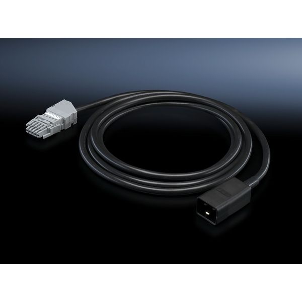 DK Connection cable, L: 3 m, 16 A, 1-phase, Wago X-Com, C20, For UPS image 1