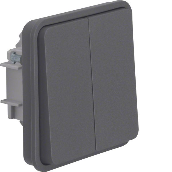 Series switch insert with rocker 2gang and common input terminal, W.1  image 1