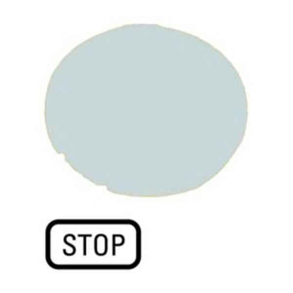 Button lens, flat white, STOP image 4