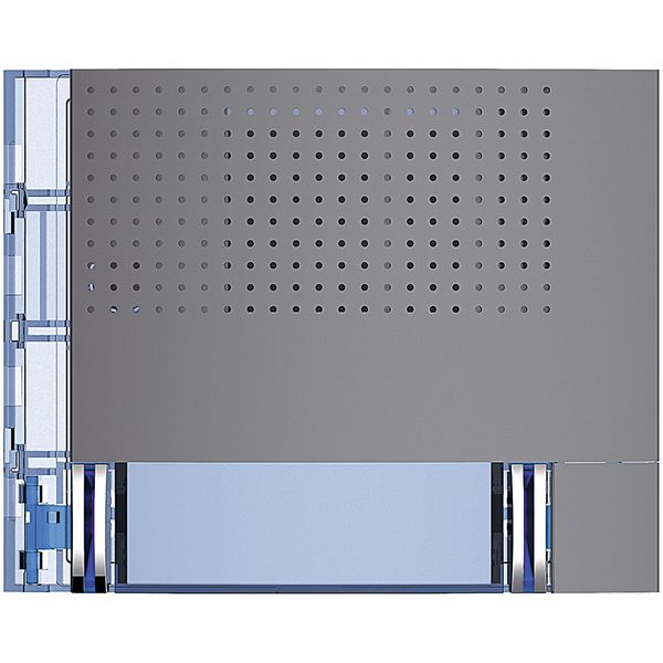 Sfera Modular Entrance Panel Basic Speaker Module Front Cover 2 Push Button Double Row Grey image 1