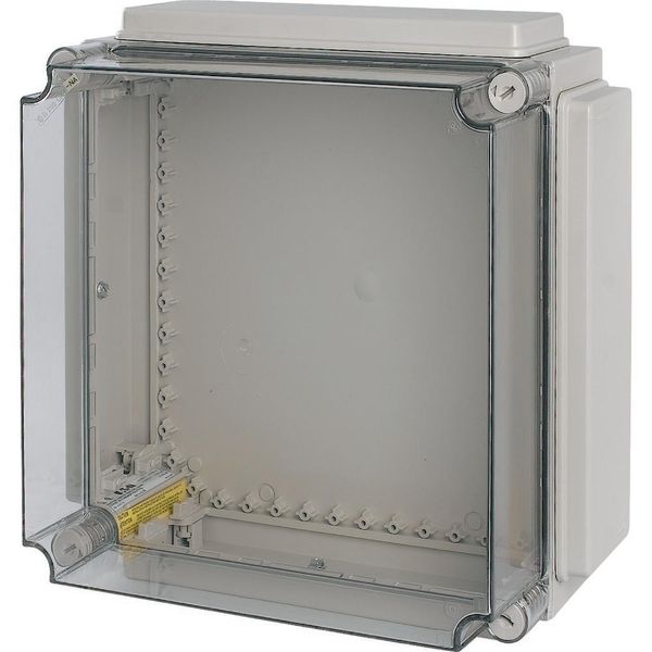 Insulated enclosure, top+bottom open, HxWxD=421x421x225mm, NA type image 3