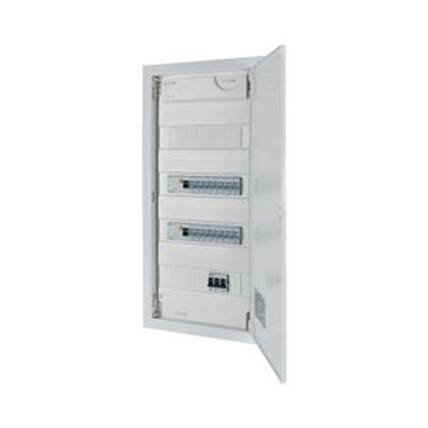 Compact distribution board-flush mounting, 5-rows, 60MU, super-flat sheet steel door image 4