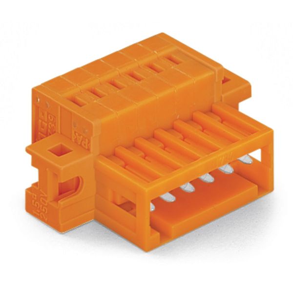 1-conductor male connector CAGE CLAMP® 1.5 mm² orange image 1