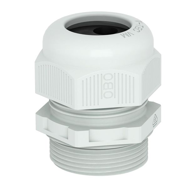 V-TEC VM20 2x4 Cable gland, metric thread with multi-way seal insert, light grey image 1