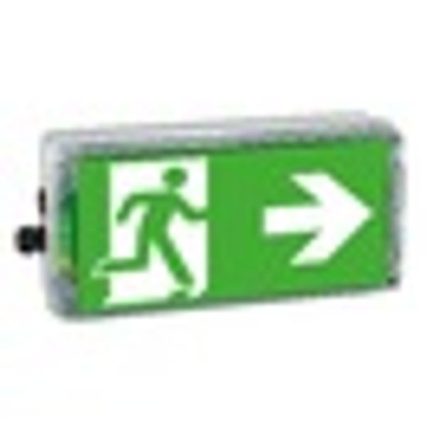 EX-protected emerg.luminaire EXIT N zone1/21 LED 3h 230V AC image 2