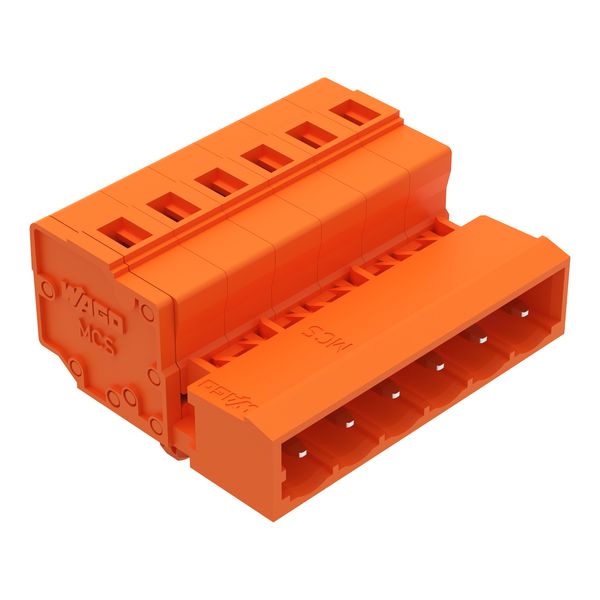 1-conductor male connector CAGE CLAMP® 2.5 mm² orange image 1