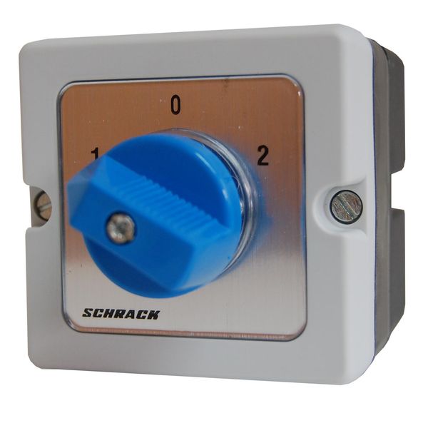 Changeover switch with 0 Position, 1-pole, 20A, enclosed image 1