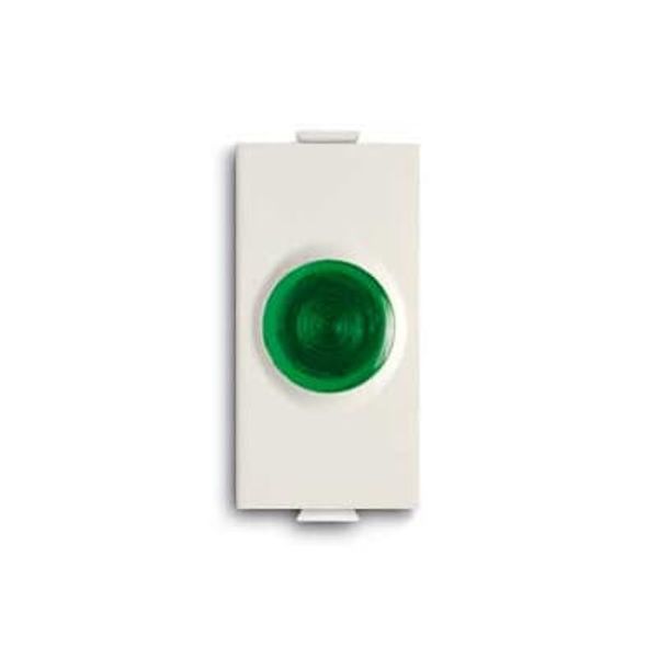 Green warning light (supplied without lamp) Glow lamp / Green White - Chiara image 1
