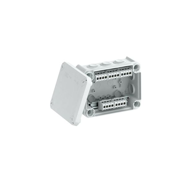 T 100 KL Junction box with terminal strip + entries 150x116x67 image 1