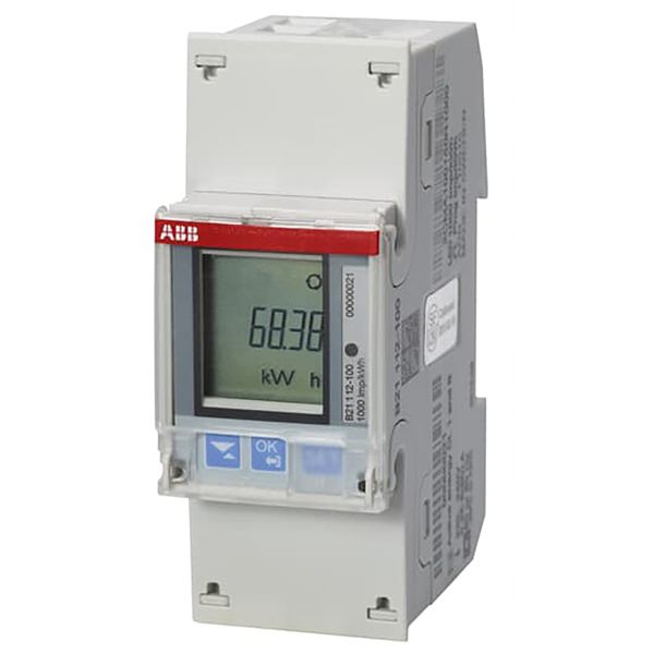 B21 112-100, Energy meter'Steel', Modbus RS485, Single-phase, 5 A image 1