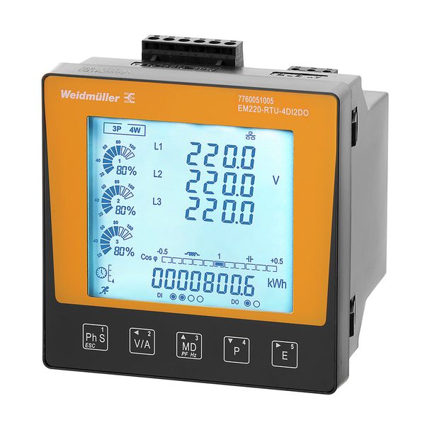 Measuring device electrical quantity, 50…600 V, Modbus RTU image 1
