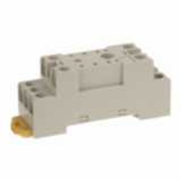 Socket, DIN rail/surface mounting, 8-pin, screw terminals (IEC/VDE) image 2