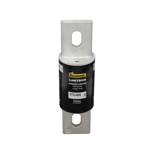 Eaton Bussmann series KTU fuse, 600V, 700A, 200 kAIC at 600 Vac, Non Indicating, Current-limiting, Fast Acting Fuse, Bolted blade end X bolted blade end, Class L, Bolt, Melamine glass tube, Silver-plated end bells image 20