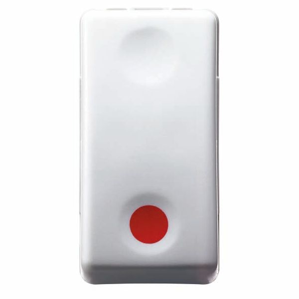 PUSH-BUTTON 1P 250V ac - NO 10A - AUXILIARES CONTACT NC - STOP - SYMBOL RED - 1 MODULE - SYSTEM WHITE image 2