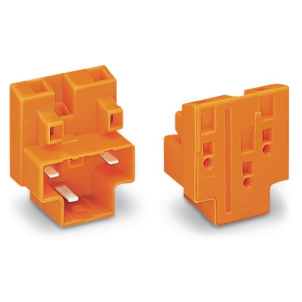 Male connector 3-pole orange image 1