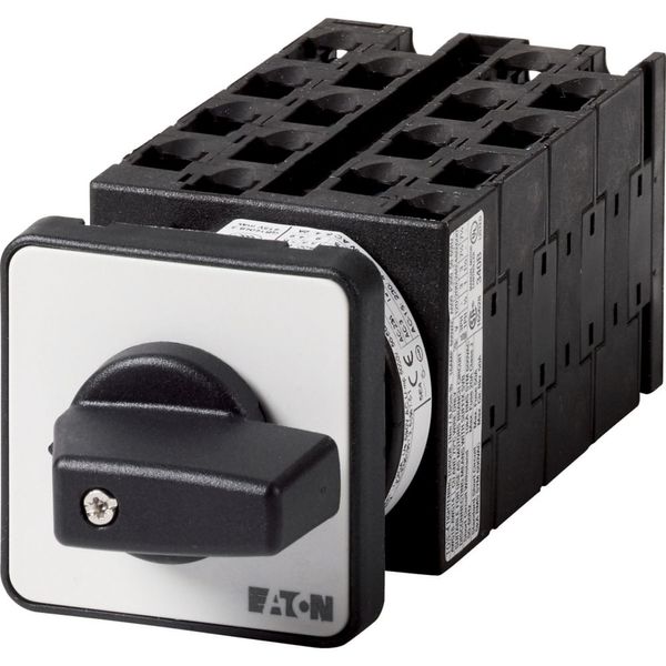 On-Off switch, T0, 20 A, flush mounting, 8 contact unit(s), 16-pole, with black thumb grip and front plate image 5