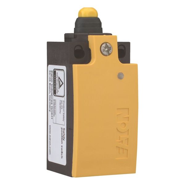 Safety position switch, LSE, Position switch with electronically adjustable operating point, Basic device, expandable, 1 N/O, 1 NC, Yellow, Insulated image 8