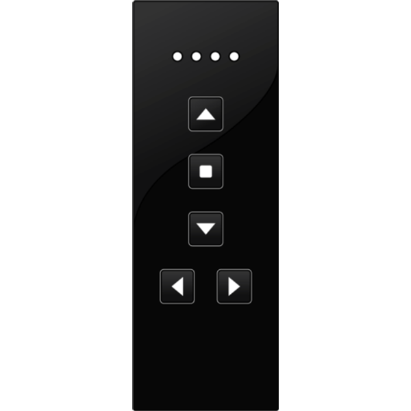 Remote control with 5 channels and 3 control keys image 1