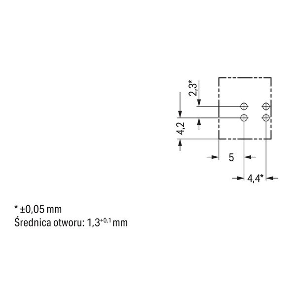 Socket for PCBs straight 2-pole gray image 6