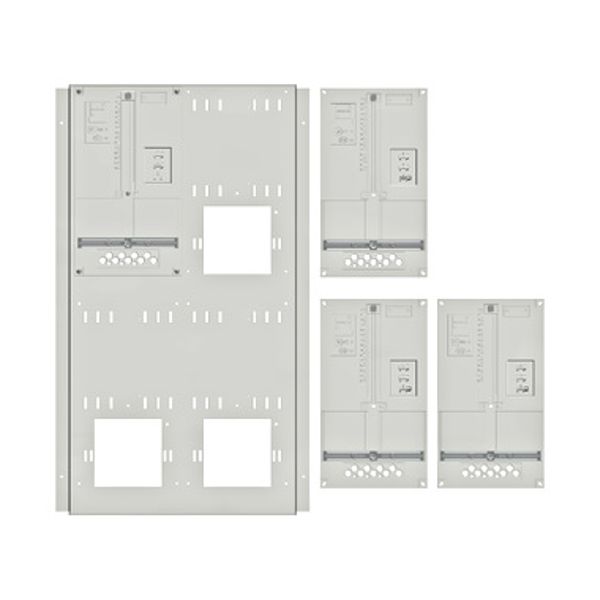 Set Meter box insert 2-rows, 4 meter boards/18 Modul heights image 1