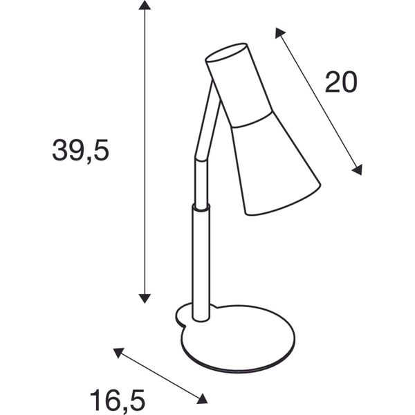 PHELIA table lamp, black, aluminium/steel, GU10 image 2