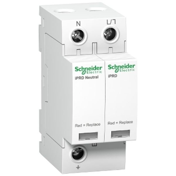 iPRD65r modular surge arrester - 1P + N - 350V - with remote transfert image 2