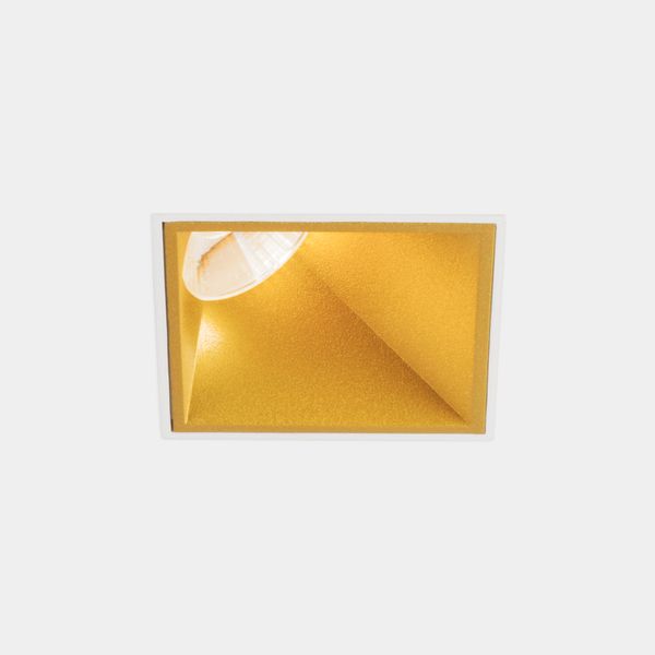 Downlight Play Deco Asymmetrical Square Fixed Trimless Trimless/Gold IP54 image 1