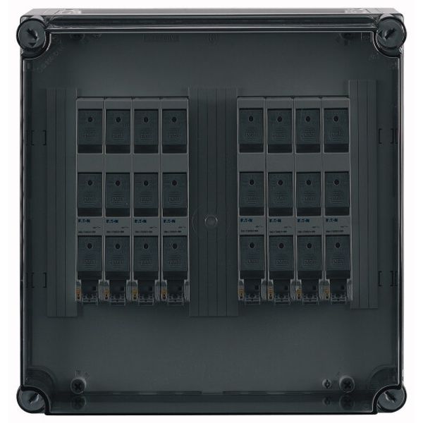 D02 panel enclosure 8x D02-LTS, MB 400A, 3-pole image 1