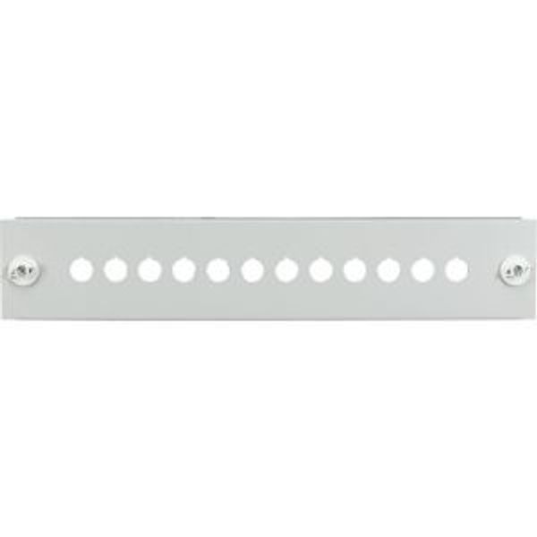 RMQ front plate, for HxW = 100 x 400 mm, white image 2