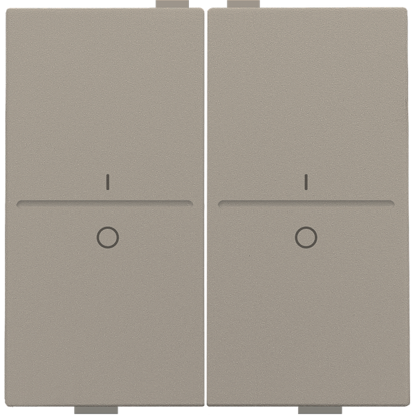 Double key with 'I' and '0' symbols for wireless switch or push button image 3