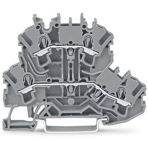 Double-deck terminal block Through/through terminal block L/L gray image 4