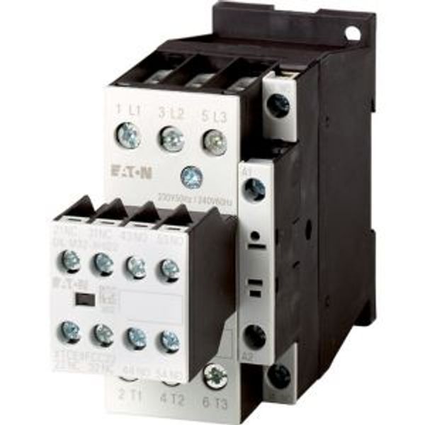 Contactor, 380 V 400 V 7.5 kW, 3 N/O, 2 NC, RDC 24: 24 - 27 V DC, DC operation, Screw terminals image 5